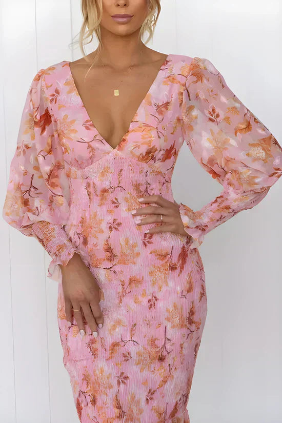 Ilaria - Elegant Blomster Kjole