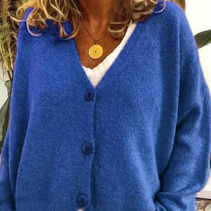 Agnes - Damecardigan Med V Hals Knapper