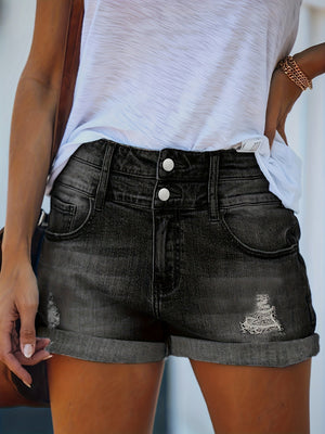 Mirabel - Dame Slidte Denim Shorts