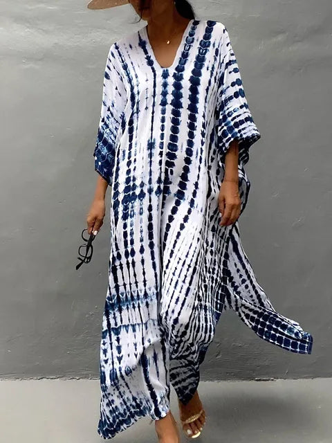 Landen - Dame Kaftan Maxikjole Til Sommer