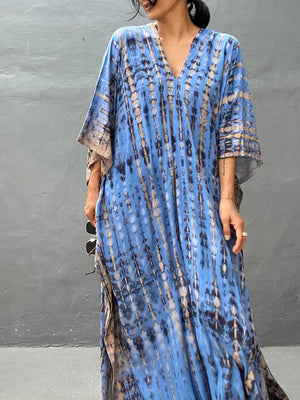 Landen - Dame Kaftan Maxikjole Til Sommer