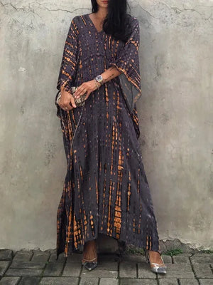 Landen - Dame Kaftan Maxikjole Til Sommer