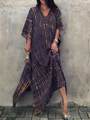 Landen - Dame Kaftan Maxikjole Til Sommer
