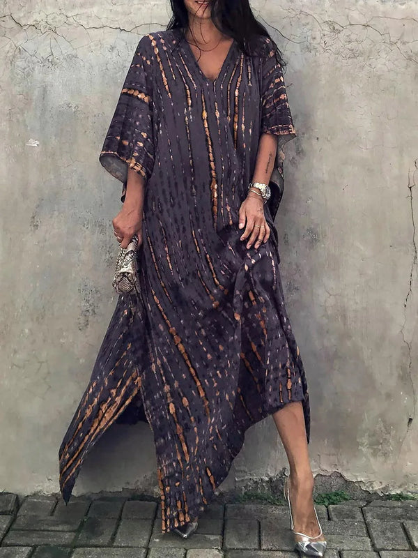 Landen - Dame Kaftan Maxikjole Til Sommer
