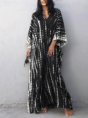 Landen - Dame Kaftan Maxikjole Til Sommer