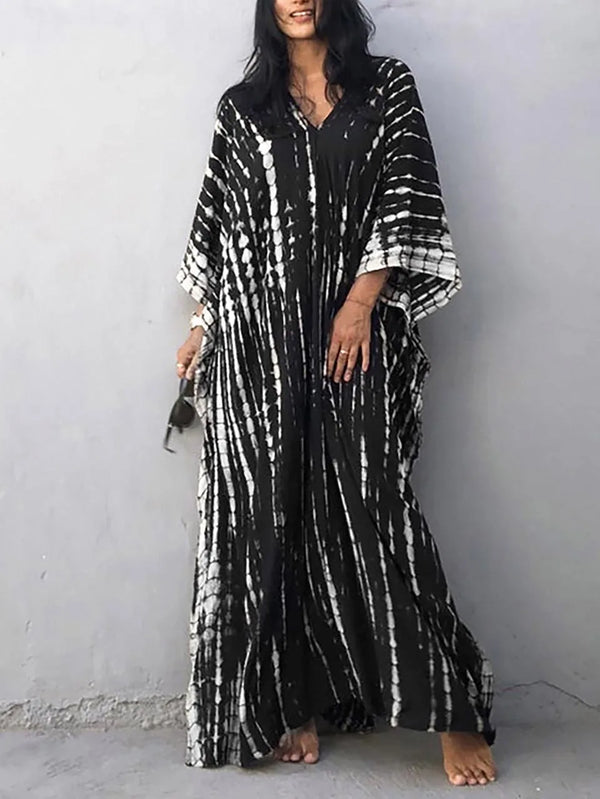 Landen - Dame Kaftan Maxikjole Til Sommer