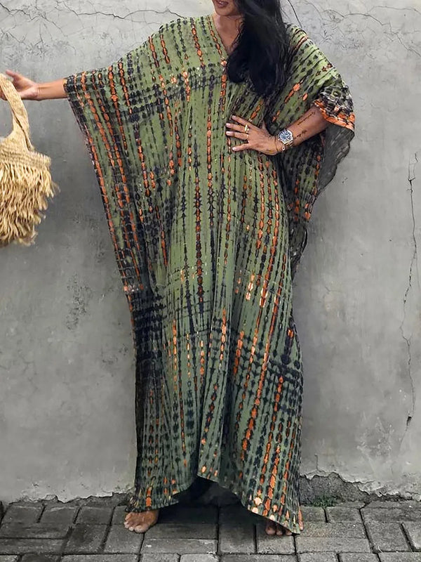 Landen - Dame Kaftan Maxikjole Til Sommer