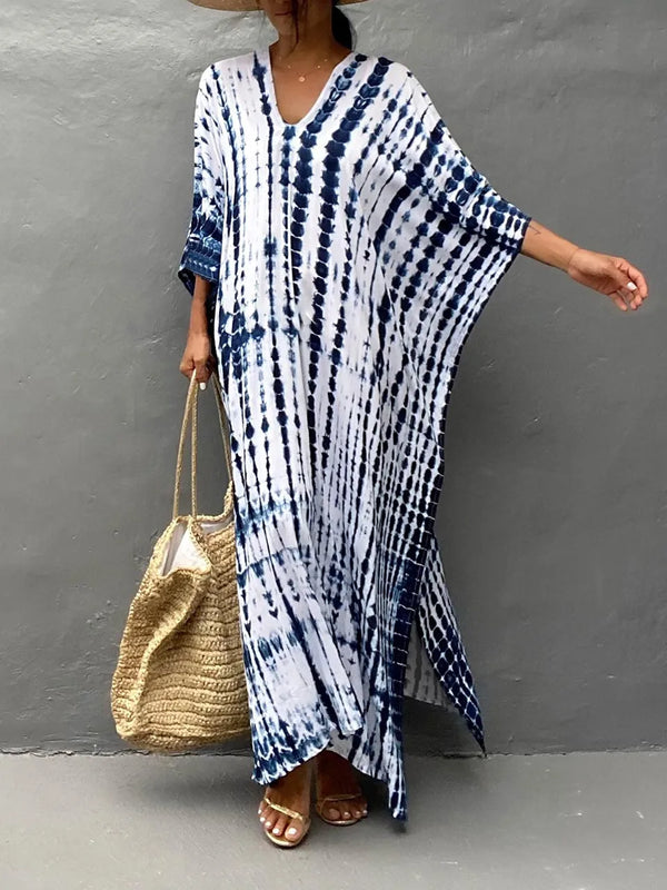 Landen - Dame Kaftan Maxikjole Til Sommer