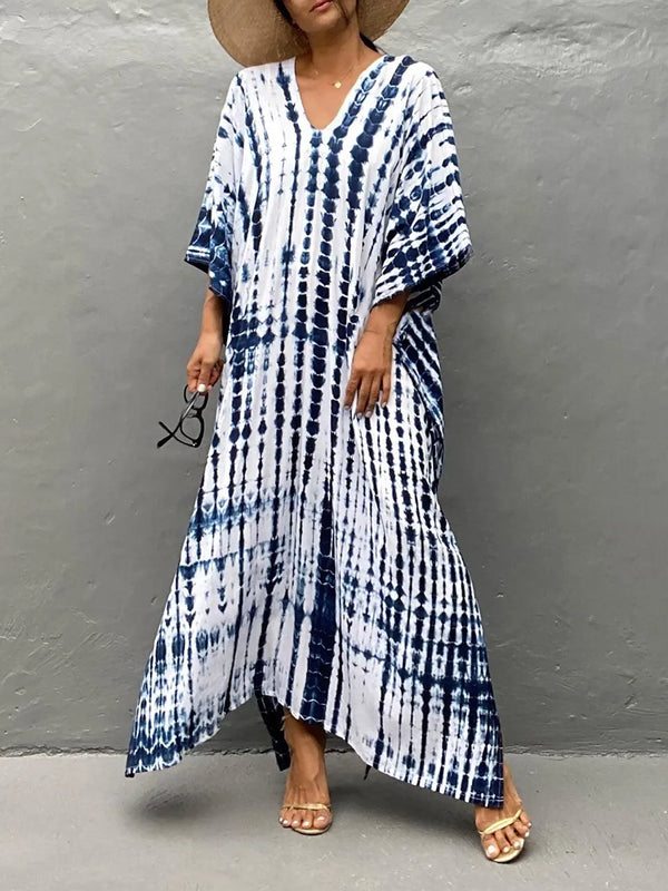 Landen - Dame Kaftan Maxikjole Til Sommer