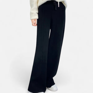 Jordyn - Dame Strikkede Wide Leg Bukser