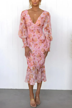 Ilaria - Elegant Blomster Kjole