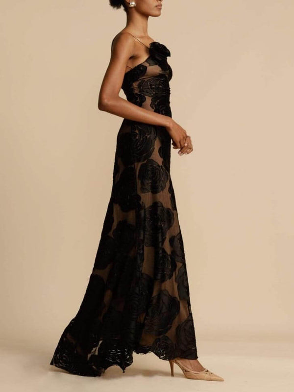 Janine - Elegant Maxi Blomster Kjole