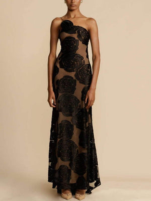 Janine - Elegant Maxi Blomster Kjole