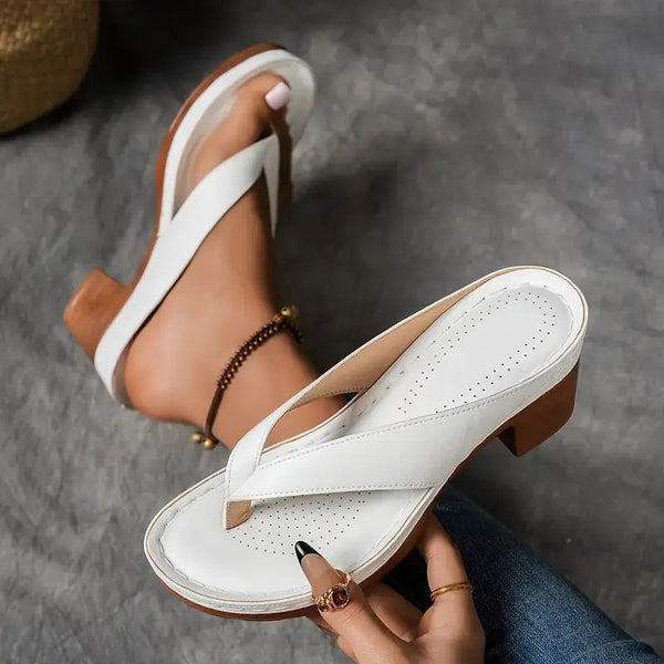 Paige - Slip On Blokhæl Dame Hælsandaler
