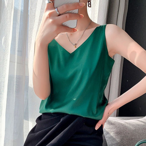Signe - Dame Satincamisole Top