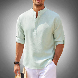 Hugo - Knapstolpe Herre Henley T Shirt