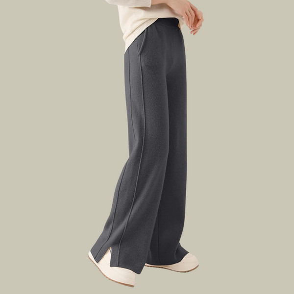Paislee - Dame Wide Leg Bukser Med Høj Talje