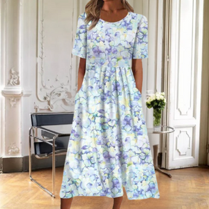 Leona - Elegant Kjole Til Bryllup Gæst