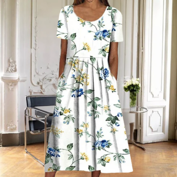 Leona - Elegant Kjole Til Bryllup Gæst
