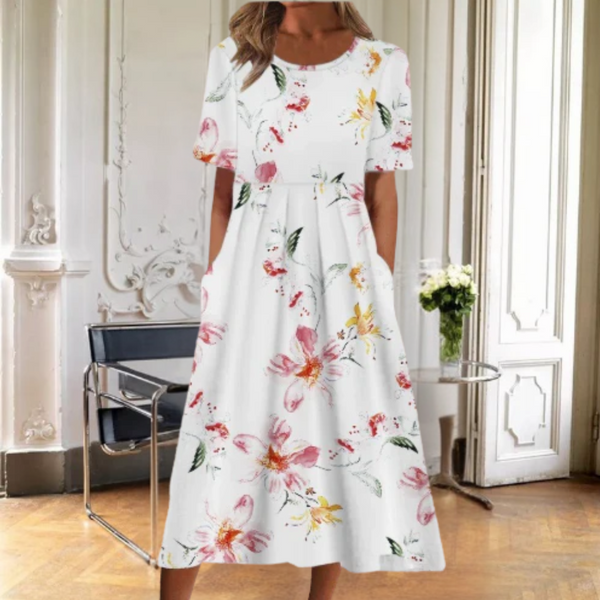 Leona - Elegant Kjole Til Bryllup Gæst