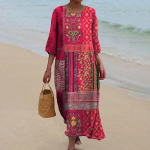 Dottie - Dame Boho Maxikjole Til Sommer