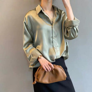 Stine - Damebluse Med Lange Ærmer Loose Fit