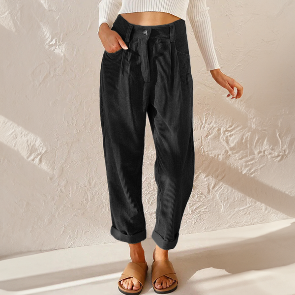 Lindsey - Dame Wide Leg Bukser Med Høj Talje