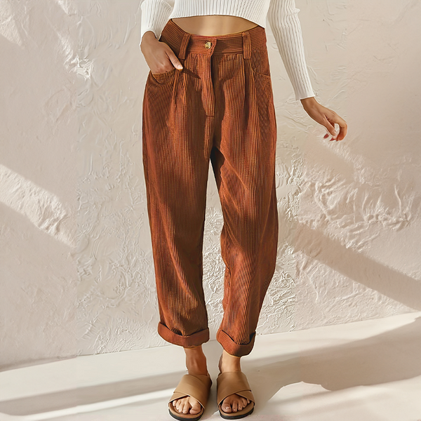 Lindsey - Dame Wide Leg Bukser Med Høj Talje