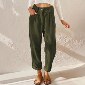 Lindsey - Dame Wide Leg Bukser Med Høj Talje