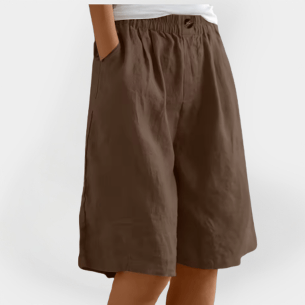 Beatrice - Elastisk Talje Dame Shorts Løstsiddende