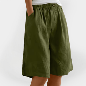Beatrice - Elastisk Talje Dame Shorts Løstsiddende