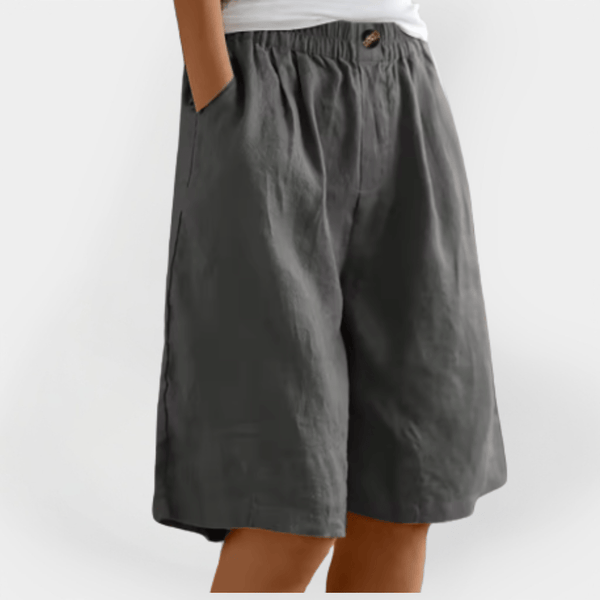 Beatrice - Elastisk Talje Dame Shorts Løstsiddende