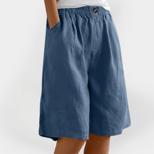 Beatrice - Elastisk Talje Dame Shorts Løstsiddende