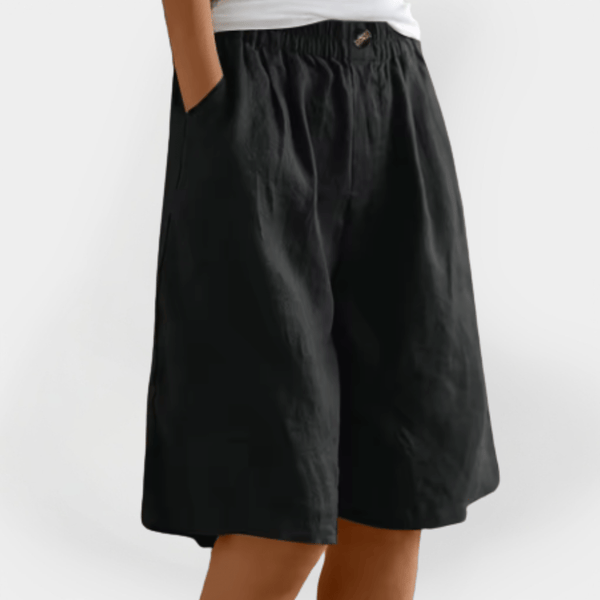 Beatrice - Elastisk Talje Dame Shorts Løstsiddende