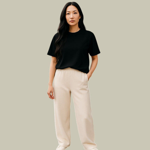 Paislee - Dame Wide Leg Bukser Med Høj Talje