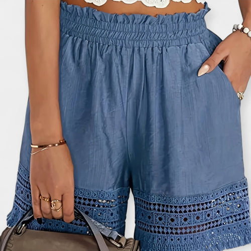 Dahlia - Broderet Kant Dame Shorts