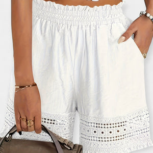 Dahlia - Broderet Kant Dame Shorts
