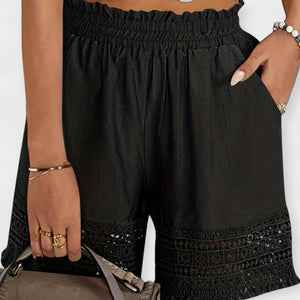 Dahlia - Broderet Kant Dame Shorts
