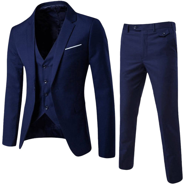 Aaronson - Herre Tredelt Slim Fit Jakkesæt Til Bryllup