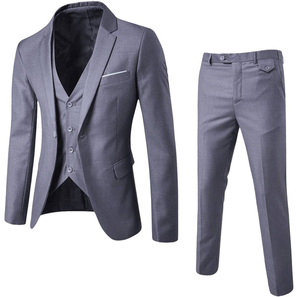 Aaronson - Herre Tredelt Slim Fit Jakkesæt Til Bryllup