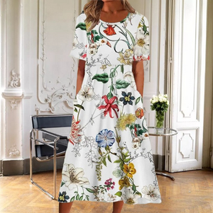 Leona - Elegant Kjole Til Bryllup Gæst