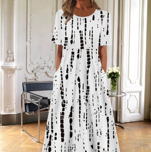Leona - Elegant Kjole Til Bryllup Gæst