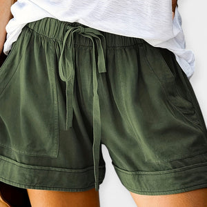 Colette - Dame Shorts Med Snøre Og Elastisk Talje