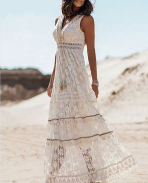 Lailah - Dame Boho Sommer Maxikjole