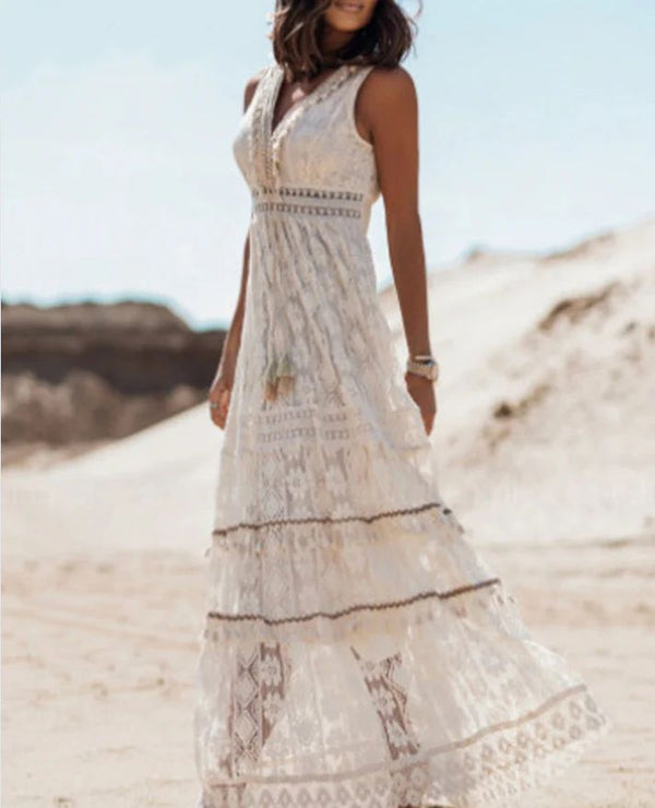 Lailah - Dame Boho Sommer Maxikjole