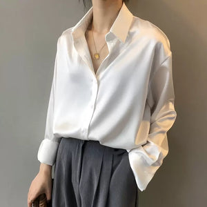 Stine - Damebluse Med Lange Ærmer Loose Fit