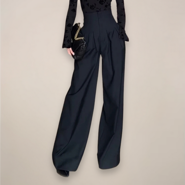 Kiana - Dame Wide Leg Bukser Med Høj Talje