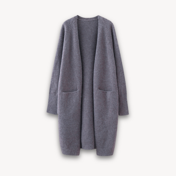 Dorte - Dame Lang Cardigan Åben Fronta