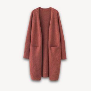 Dorte - Dame Lang Cardigan Åben Fronta