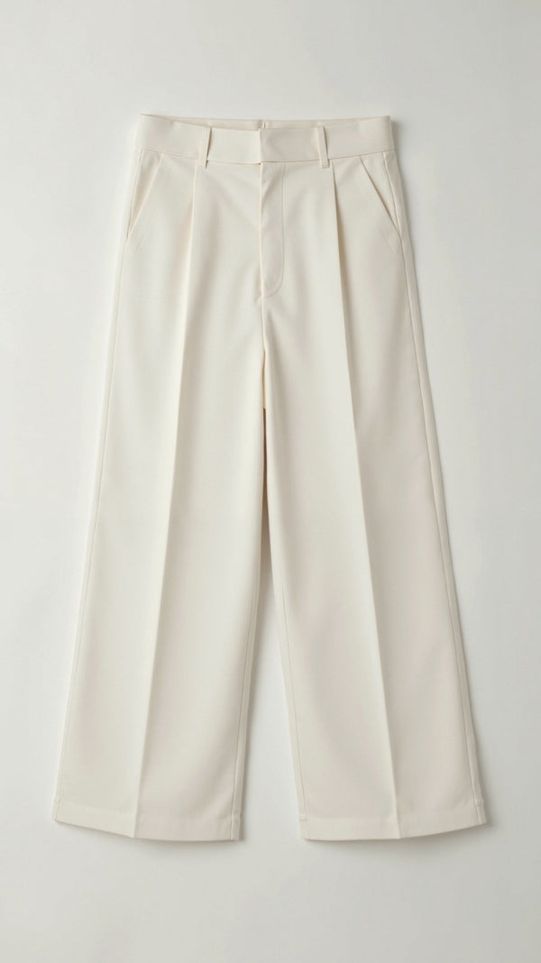 Jaida - Dame Wide Leg Bukser Med Høj Talje